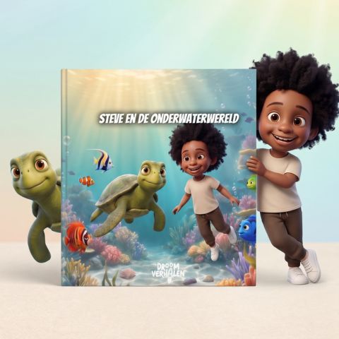Hetzelfde kind als illustratie op de cover van het gepersonaliseerde boek